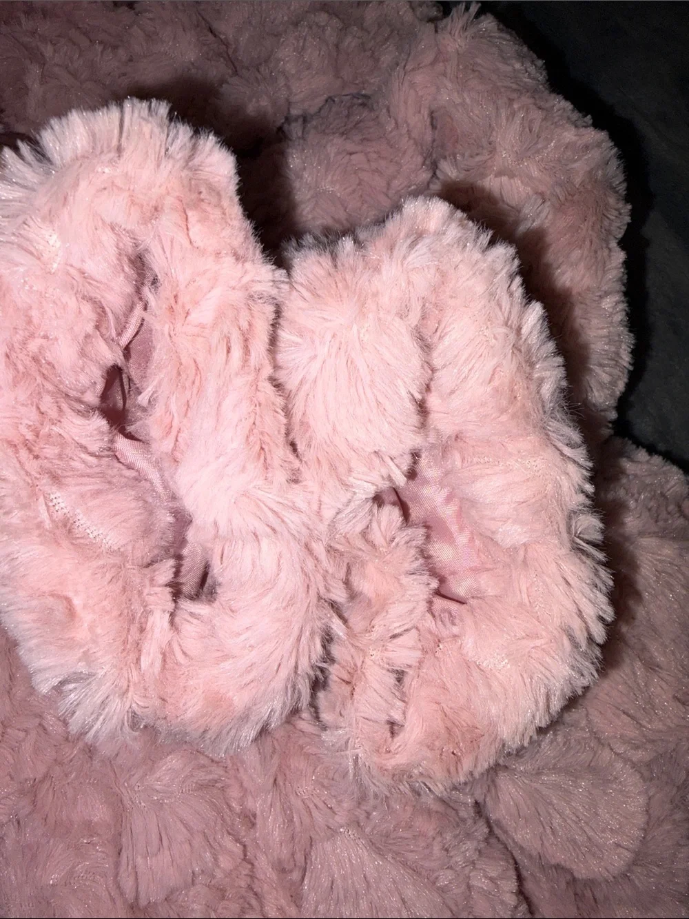 Calvin Klein Girls'  Faux Fur Pink Coat - 4T